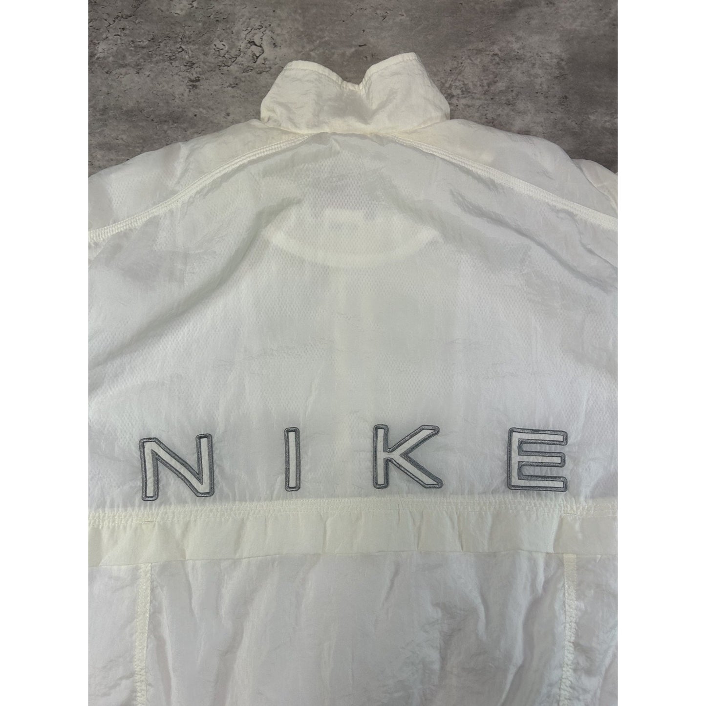 Vintage 90s Nike Embroidered Swoosh Nylon Full Zip Windbreaker Jacket YOUTH S