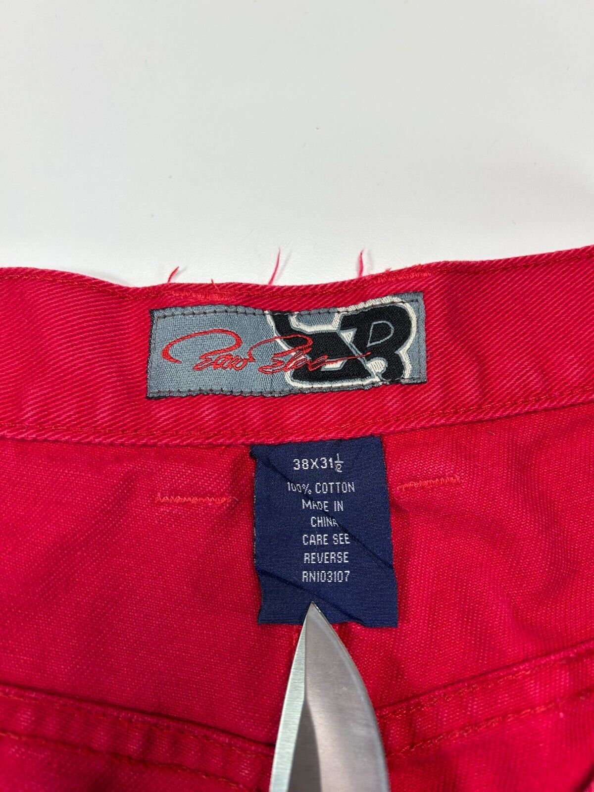 Vintage Rob Blue Canvas Workwear Style Double Knee Pants Size 37W