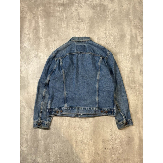 Vintage 90s Levis Red Tab Medium Wash Denim Type 3 Trucker Jacket Size Large