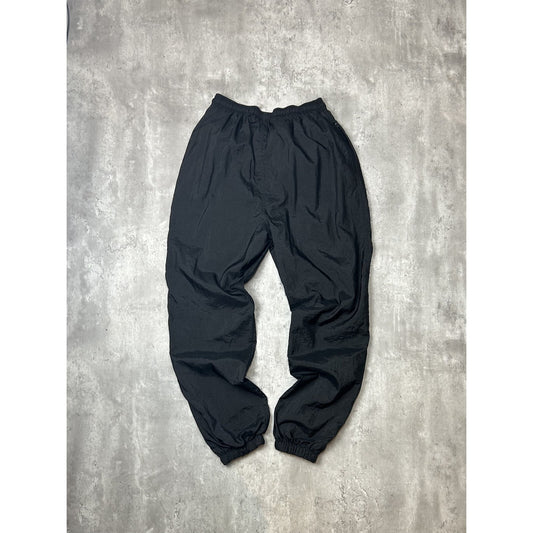 Vintage 90s Adidas Embroidered Trefoil Nylon Windbreaker Pants Size Medium Black
