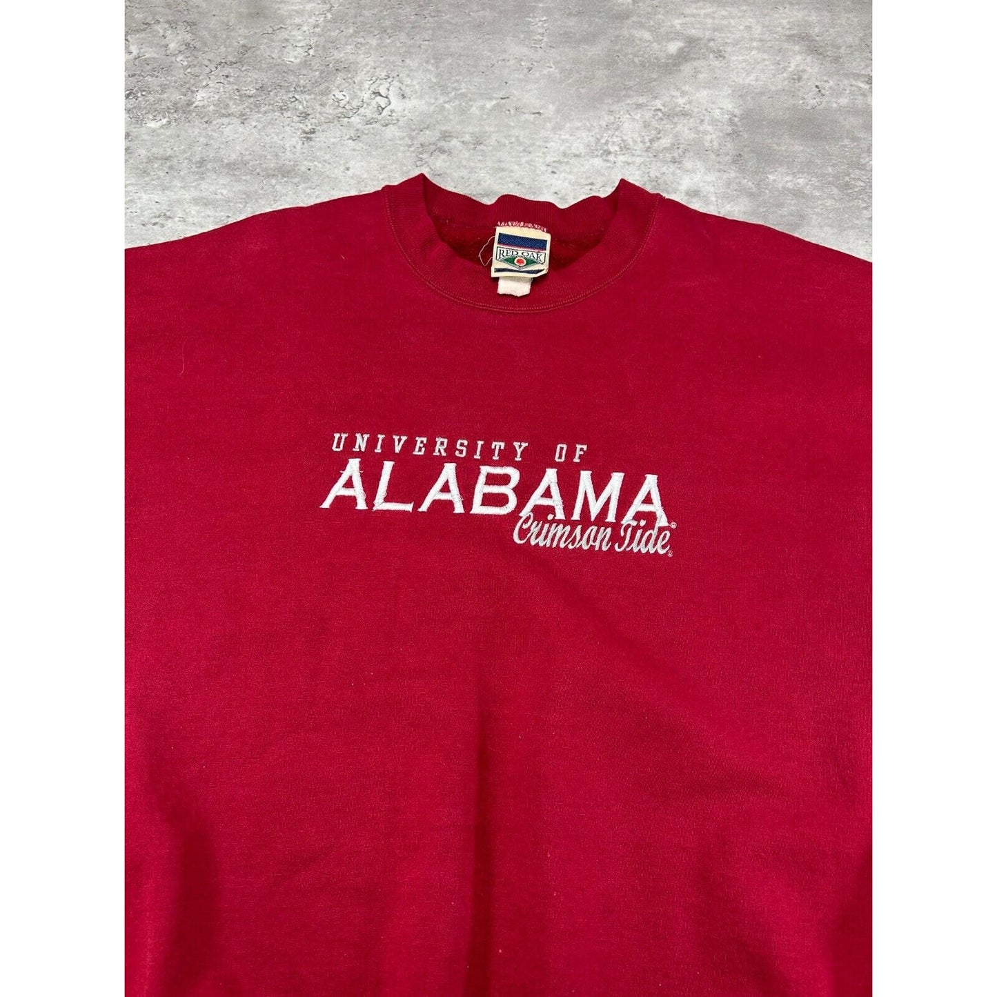 Vintage 90s Alabama Crimson Tide NCAA Collegiate Spell Out Sweatshirt Size XXL