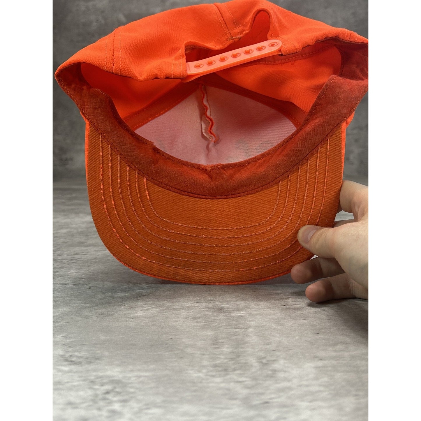 Vintage Straub Beer & Light Graphic Spellout Snapback Hat OSFA Orange