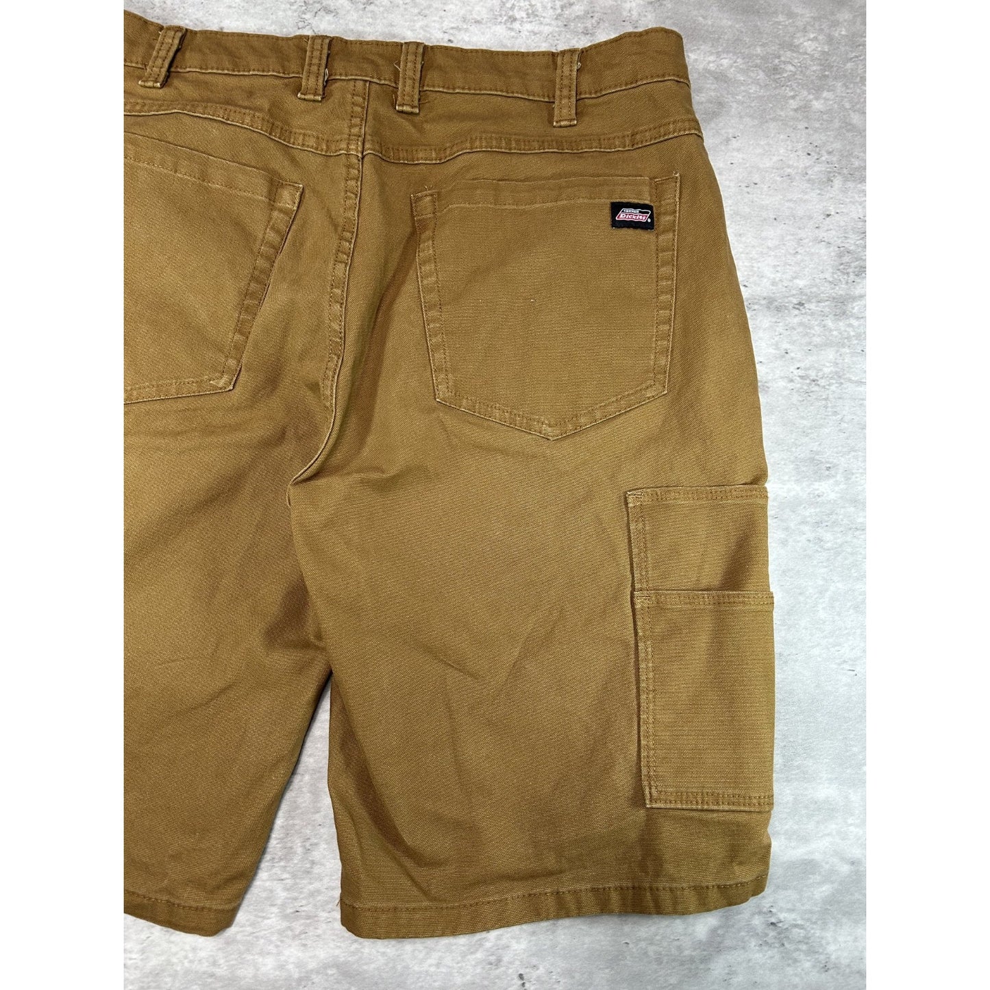 Dickies Canvas Workwear Five Pocket Shorts Size 34 Beige