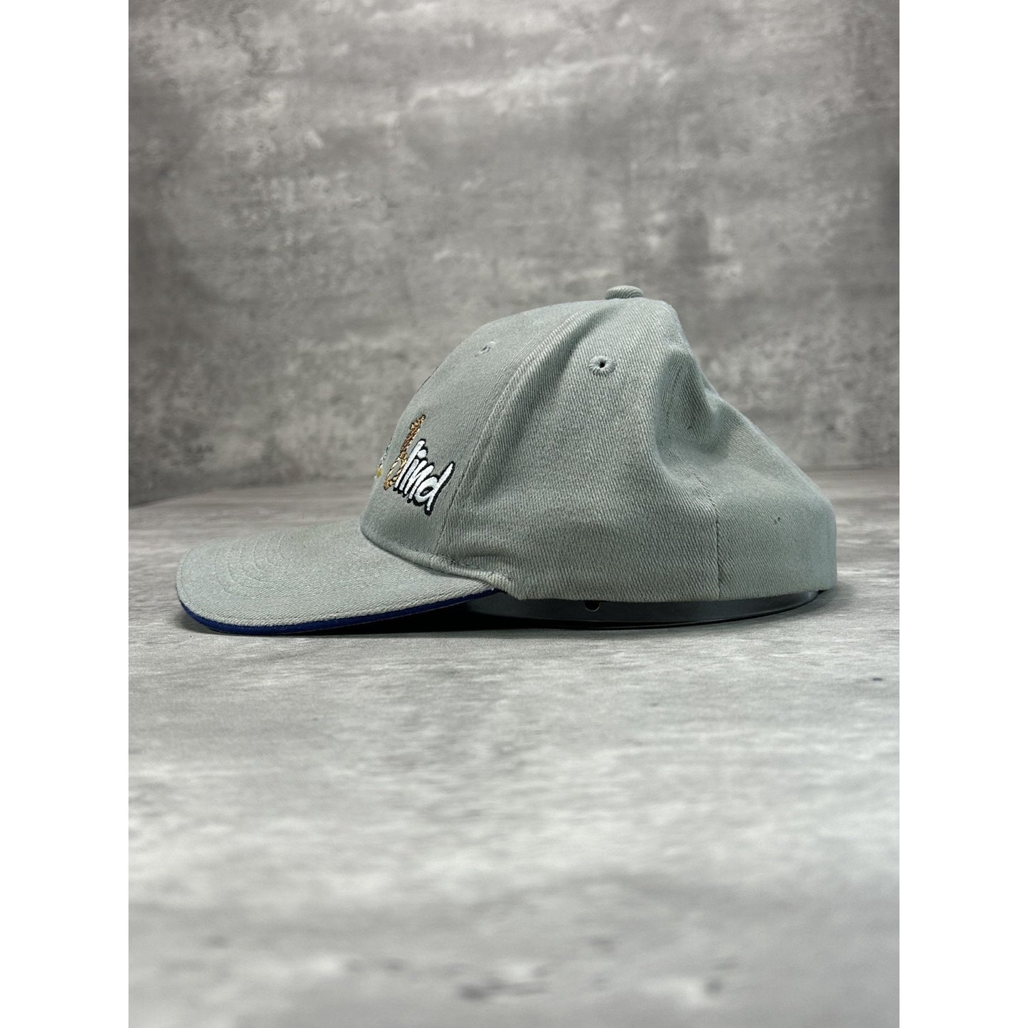 Vintage Y2K Blind Skateboards Embroidered Reaper Spellout Flex Fit Hat Small