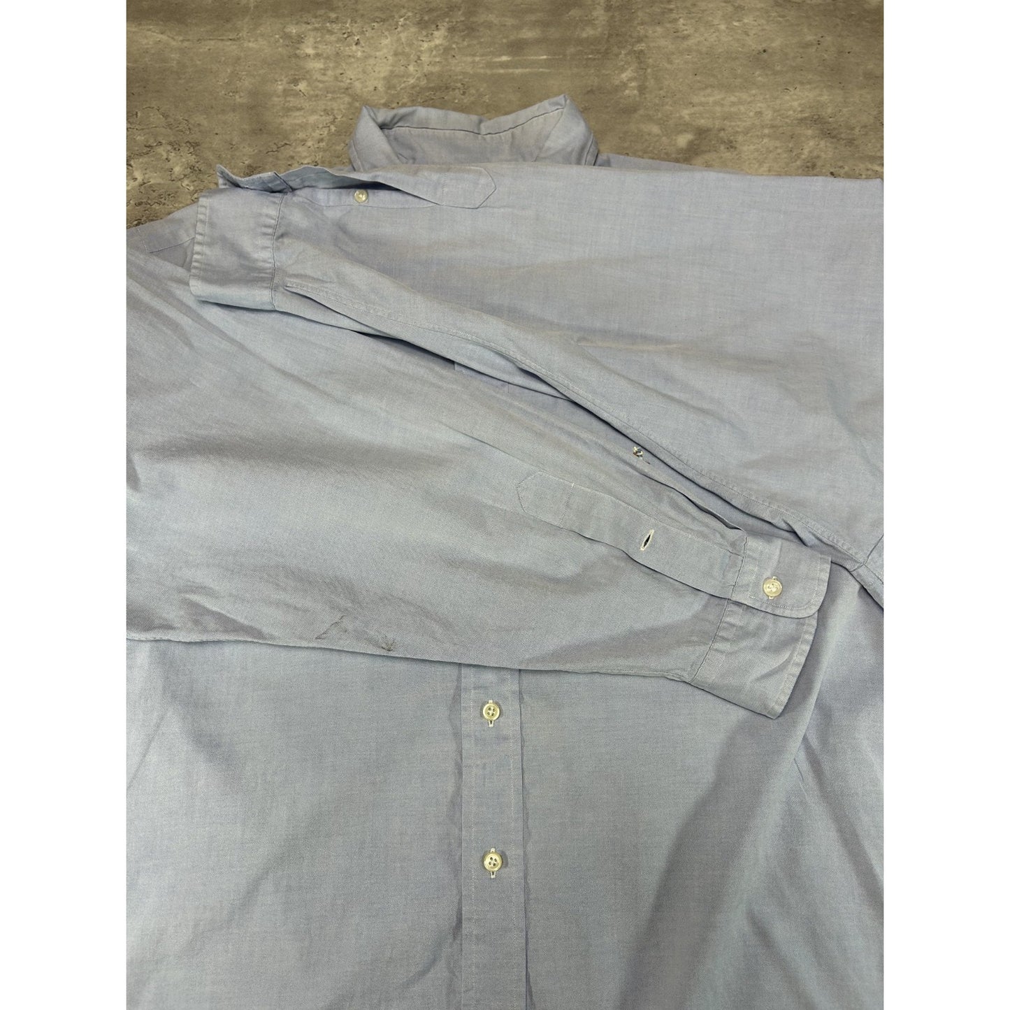 Vintage Polo Ralph Lauren Embroidered Pony Long Sleeve Button Up Shirt Sz 2XL