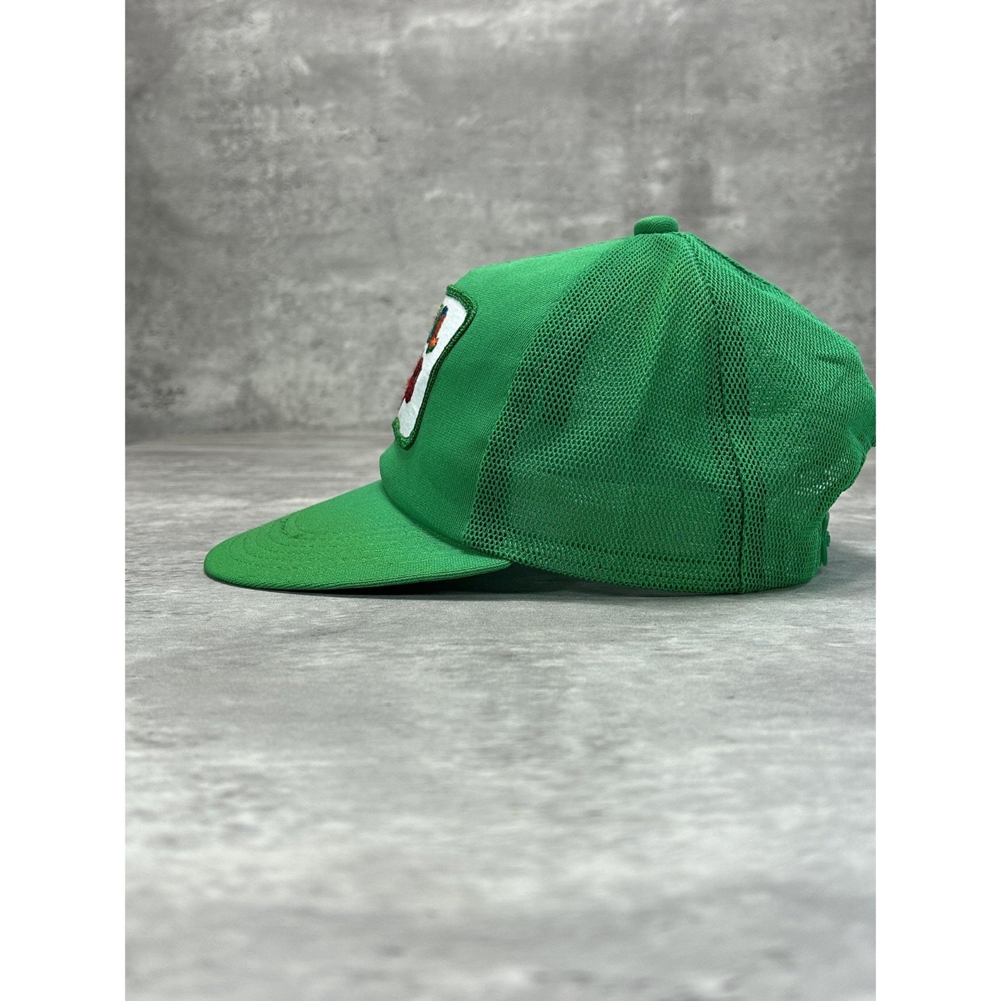 VTG 80s/90s Fliptail Lures Fishing Embroidered Patch Trucker Snapback Hat OSFA