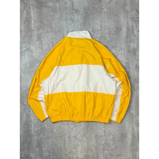 Vintage 90s Lacoste Embroidered Logo Nylon Full Zip Windbreaker Jacket Sz Large