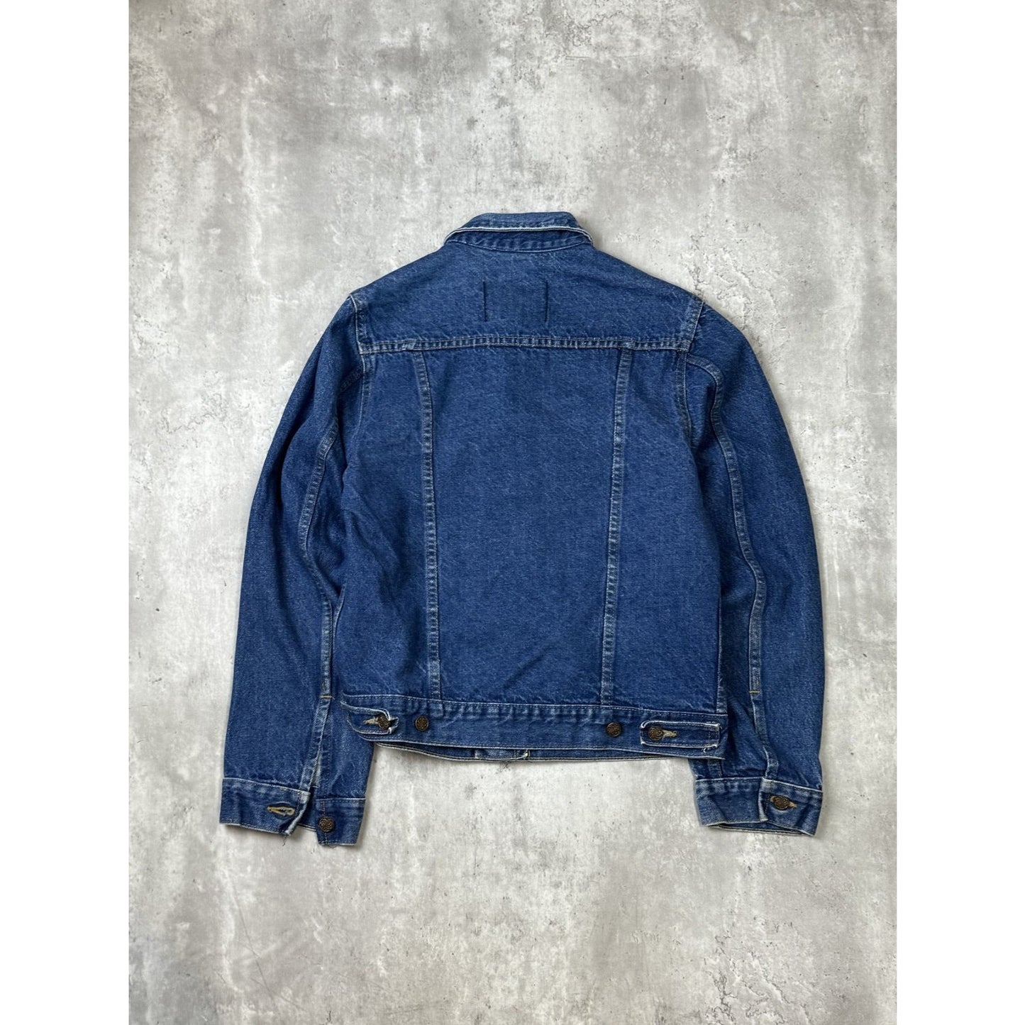 Vintage 80s/90s Dark Wash Denim Western Style Trucker Jacket Size Small