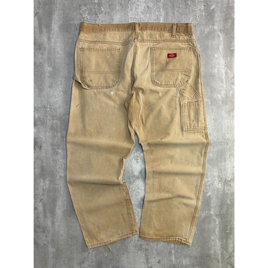 Vintage Dickies Canvas Workwear Carpenter Pants Size 40 Beige