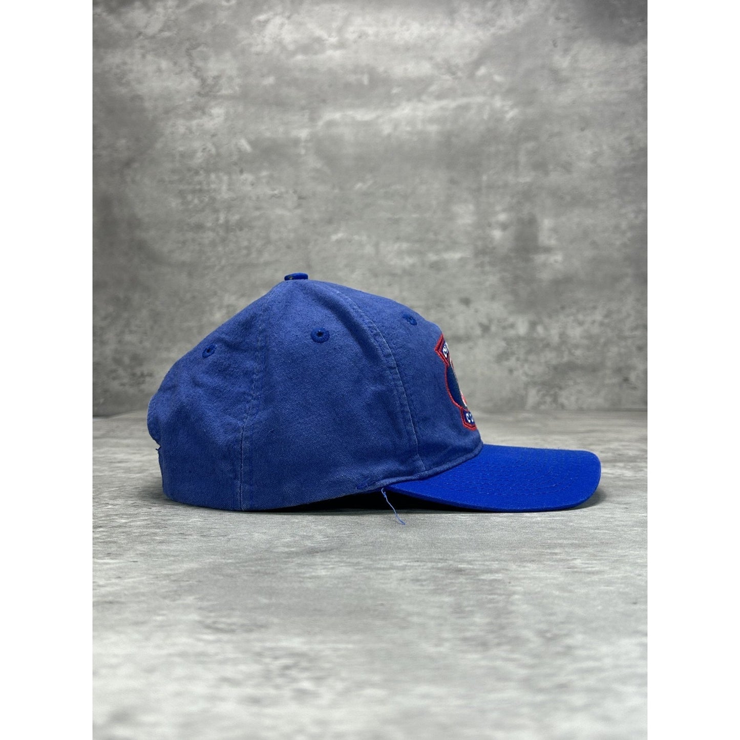 Vintage 90s Chicago Cubs MLB Embroidered Spellout Logo Snapback Hat OSFA
