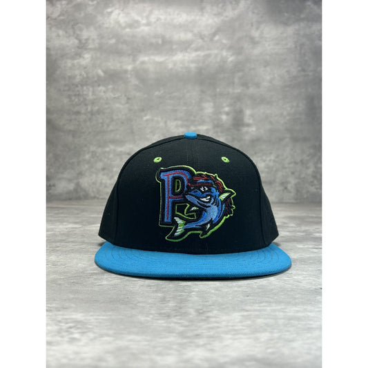 Pensacola Blue Wahoos MiLB Embroidered Logo Baseball Fitted Hat 7 1/2