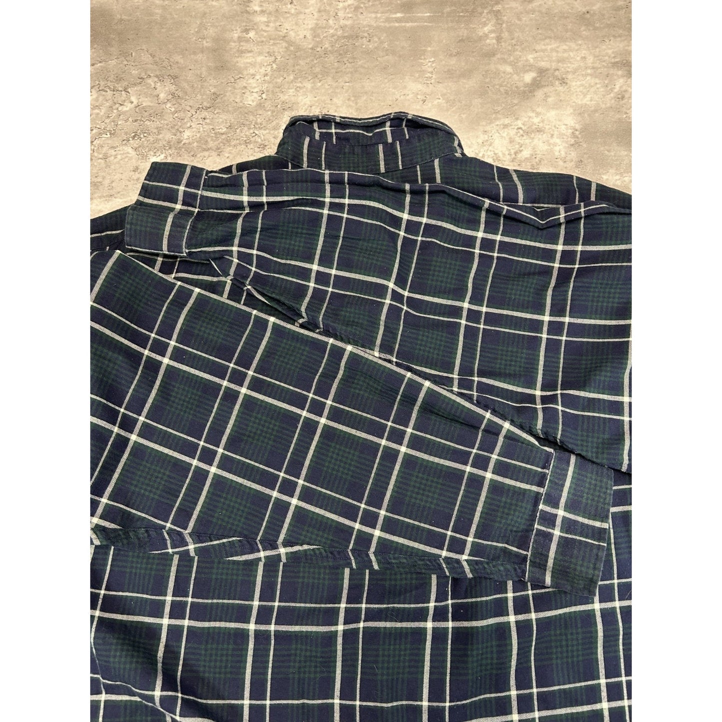 VTG Polo Ralph Lauren Plaid Reworked Cropped Long Sleeve Button Up Shirt Sz XXL