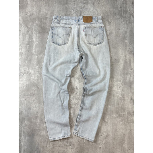 Vintage 90s Levis 512 Red Tab Light Wash Denim Pants Size 34 Blue