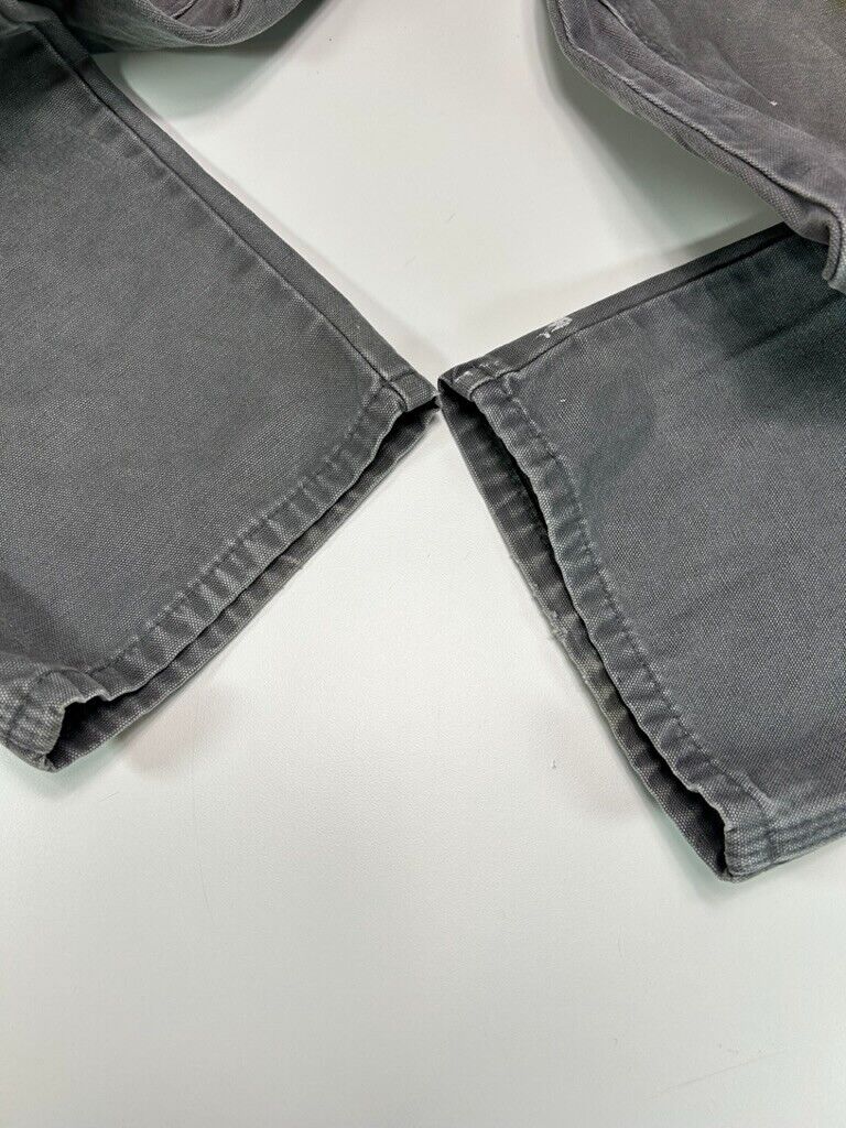 Dickies Canvas Workwear Double Knee Carpenter Pants Size 35 Gray