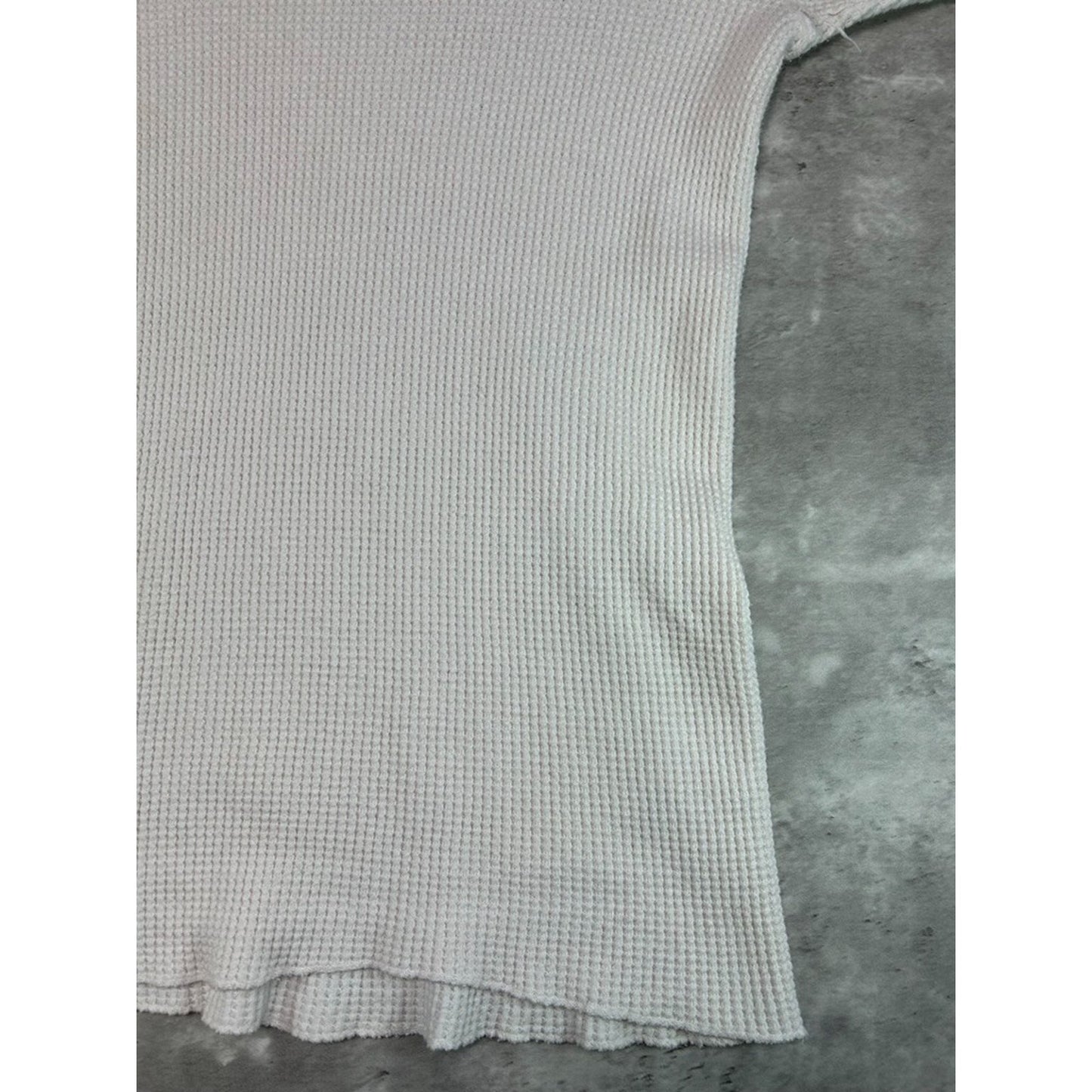 Vintage 1960s Heathknit Thermal Print Long Sleeve T-Shirt Size Large