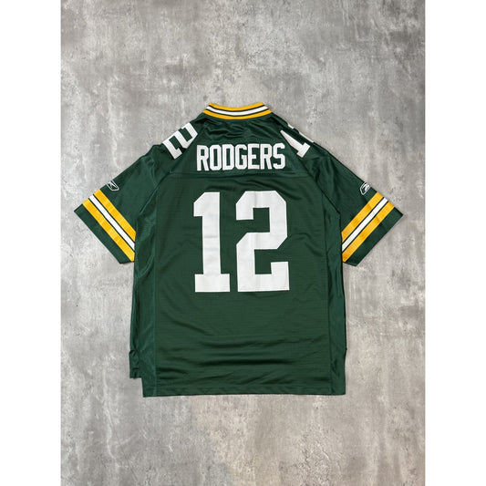 Vintage Aaron Rodgers #12 Green Bay Packers NFL Football Jersey Size Large