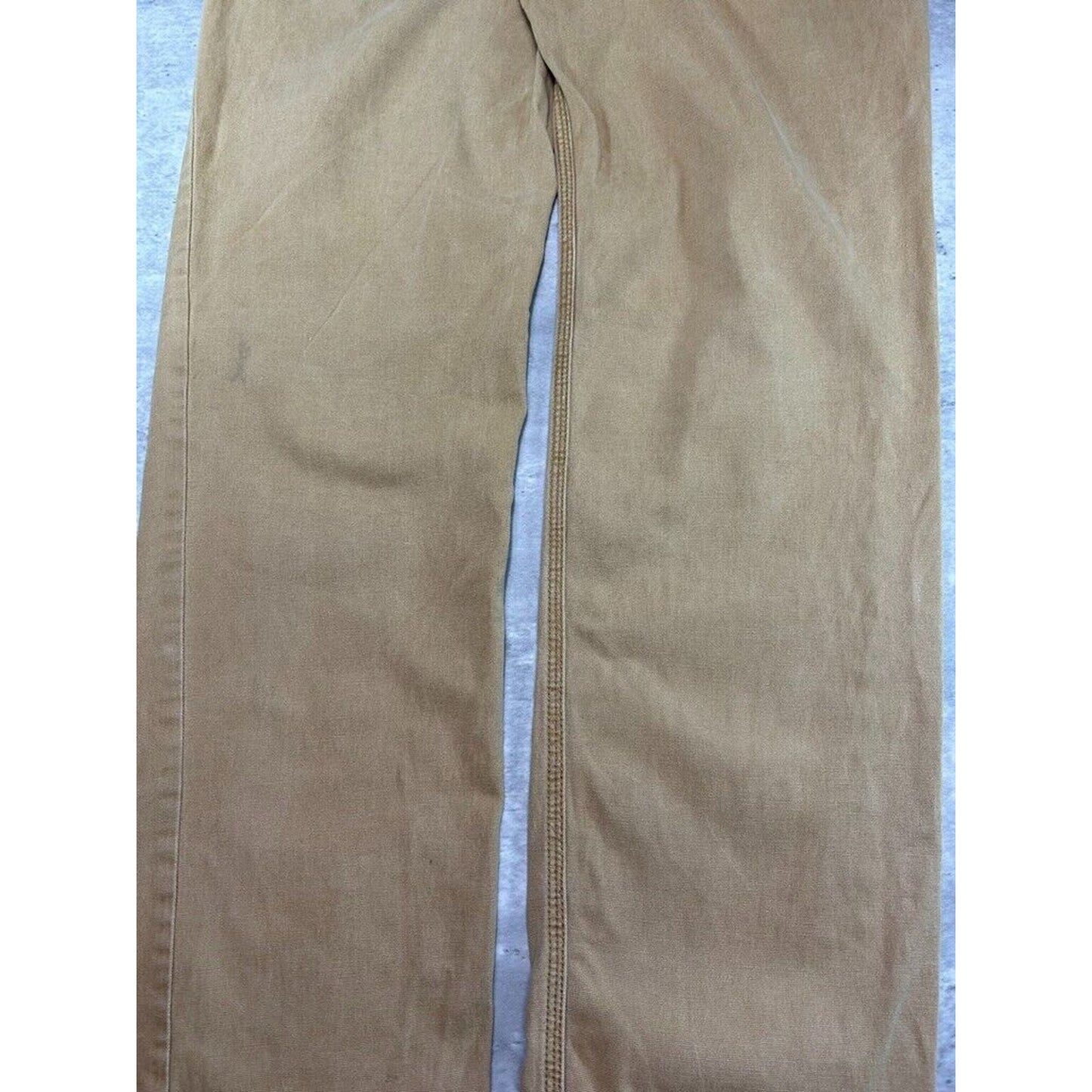 Carhartt Relaxed Canvas Work Wear Five Pocket Pants Size 36 Beige