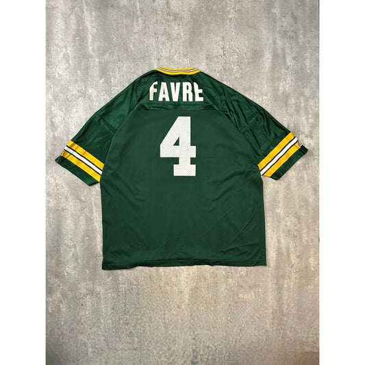 Vintage 90s Brett Favre #4 Green Bay Packers NFL Champion Jersey Size 2XL