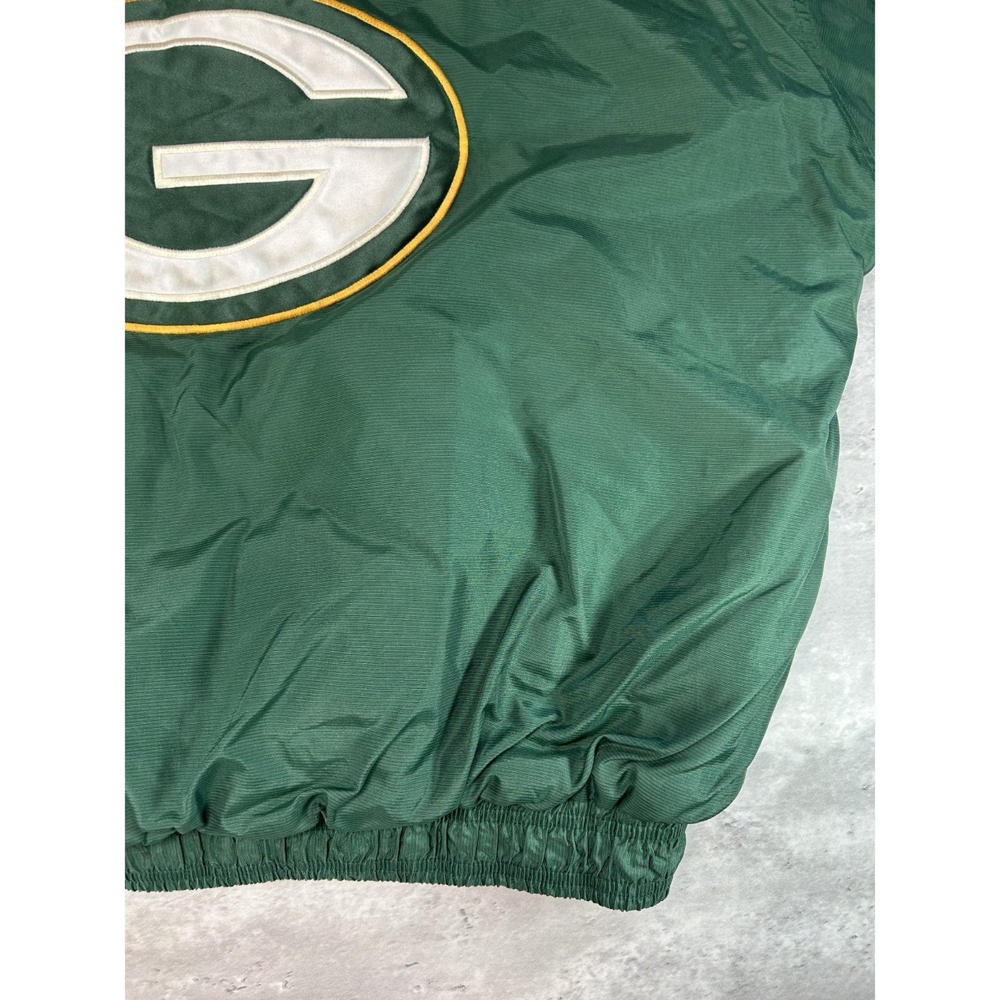 Vintage 90s Green Bay Packers NFL Embroidered Logo Starter Jacket Size XL