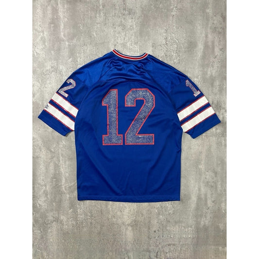 Vintage 90s Jim Kelly #12 Buffalo BIlls NFL Champion Football Jersey Size XL