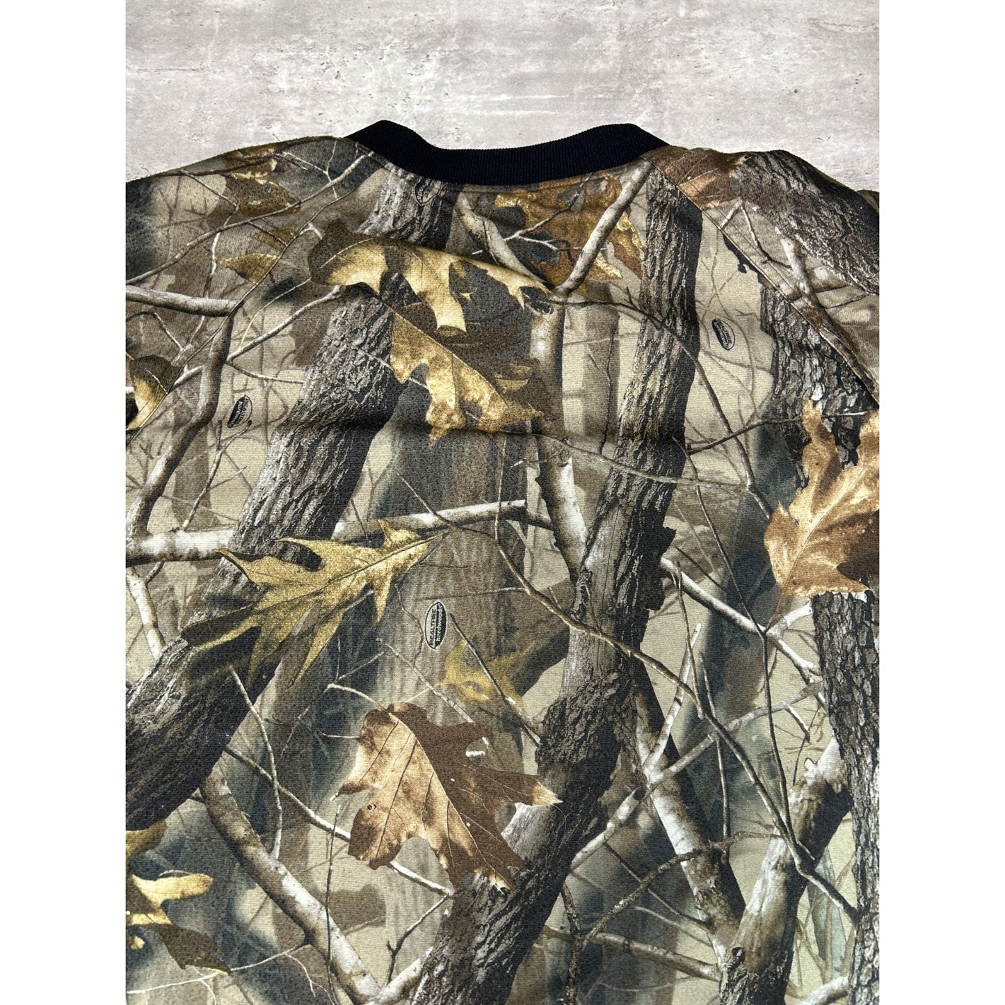 Vintage 90s Stearns Dry Wear Advantage Tree Camo Hunting Bomber Jacket Size XL