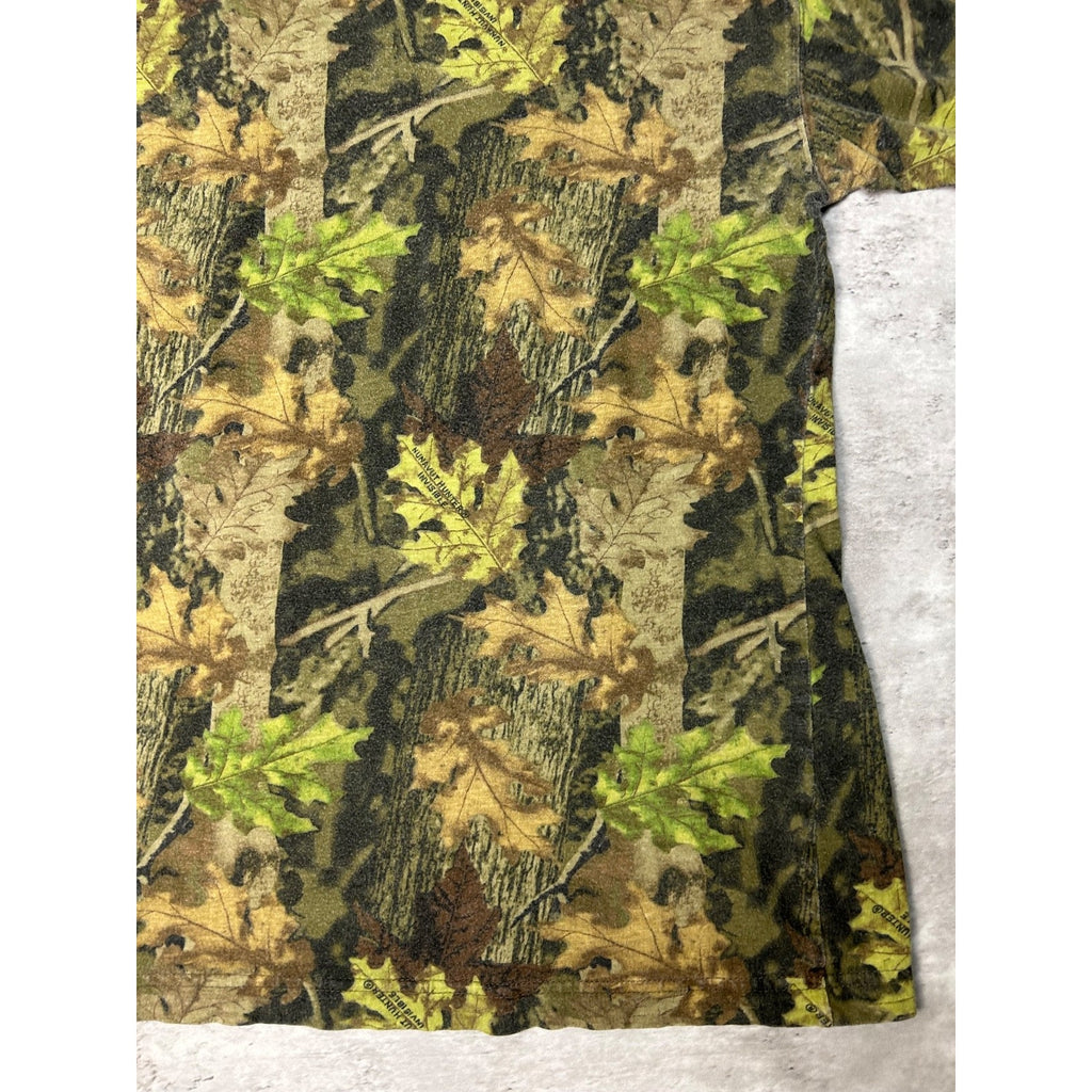 Vintage 90s Nunavut Hunter Tree Camo Hunting Long Sleeve T-Shirt Size Large