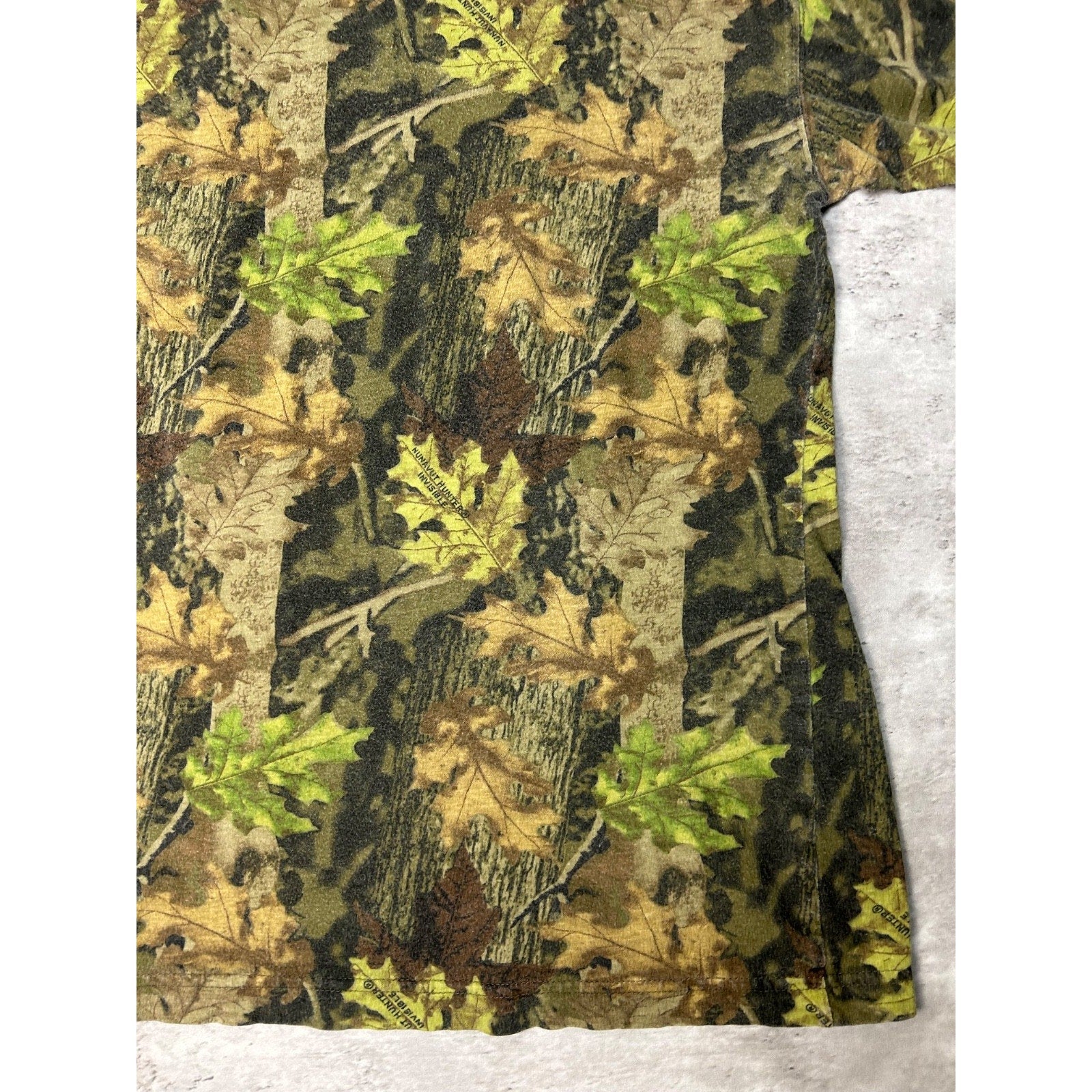 Vintage 90s Nunavut Hunter Tree Camo Hunting Long Sleeve T-Shirt Size Large