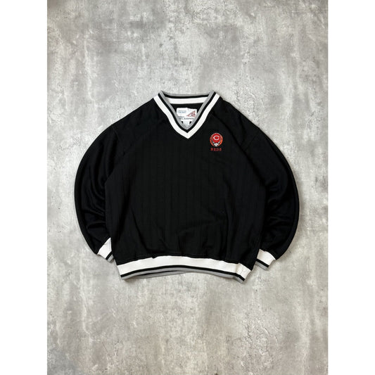 Vintage 90s Cincinnati Reds Grateful Dead Embroidered Logo Sweatshirt Size Large