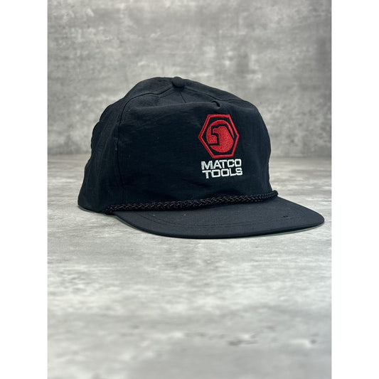 Vintage 90s Matco Tools Embroidered Spellout Logo Strapback Hat OSFA