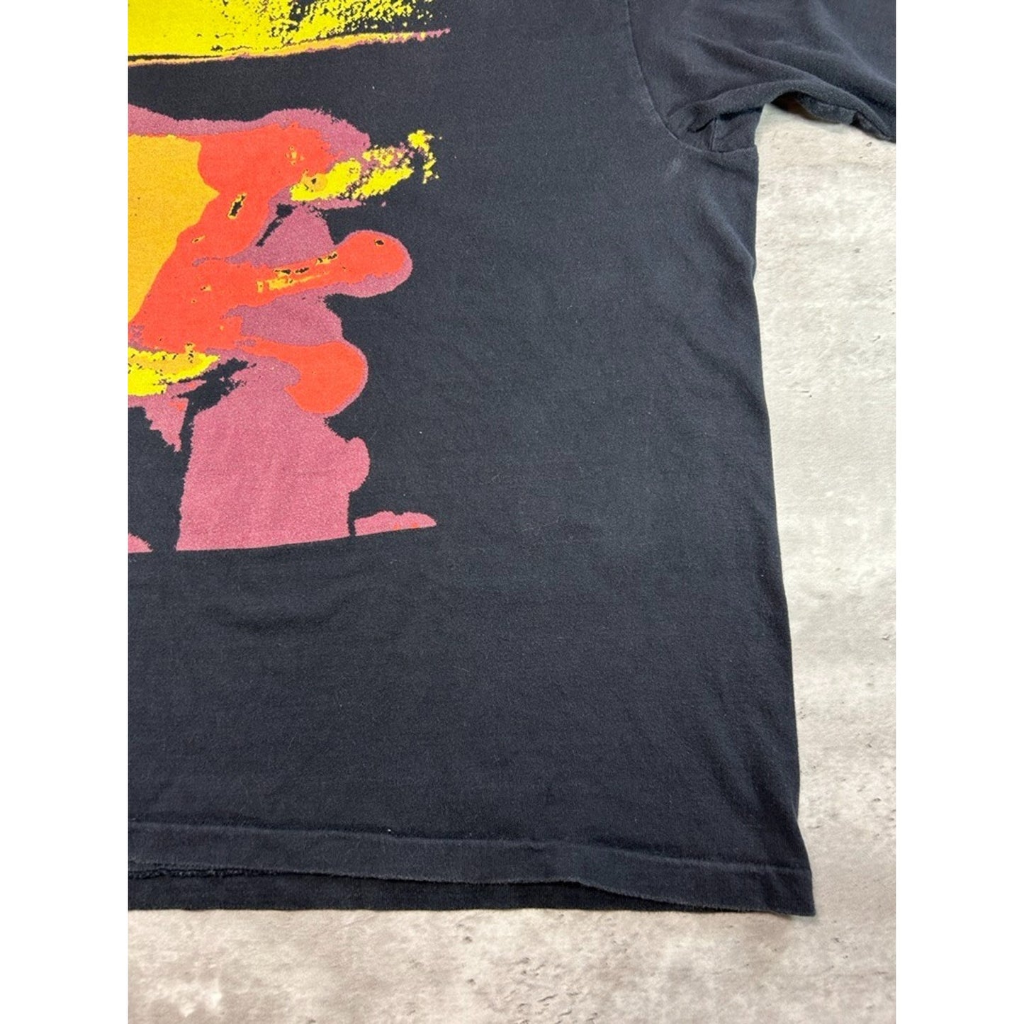 Vintage 80s/90s Nike Huarache Graphic Sneaker Promo T-Shirt Size Large Black