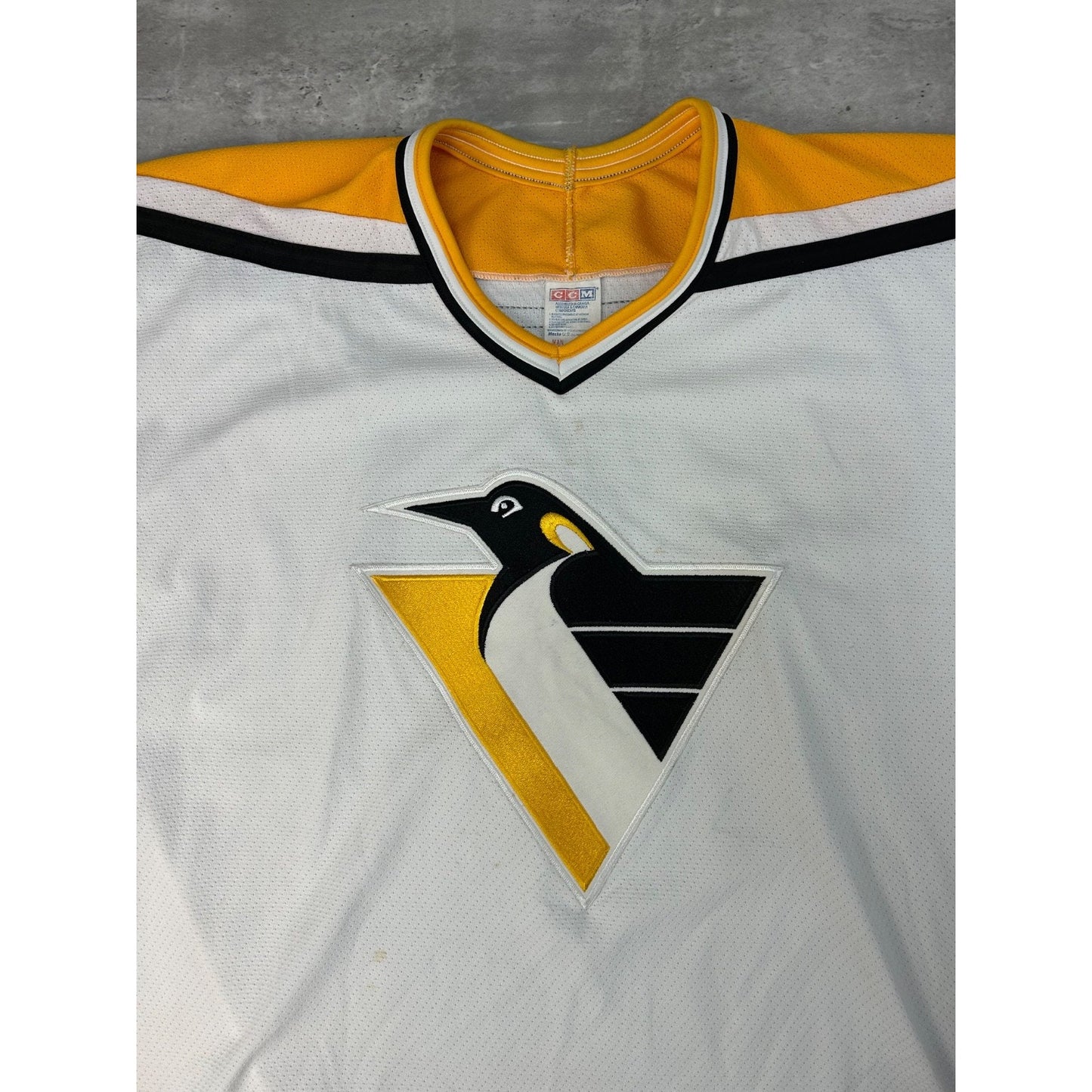 Vintage 90s Pittsburgh Penguins NHL Stitched CCm Hockey Jersey Size XL