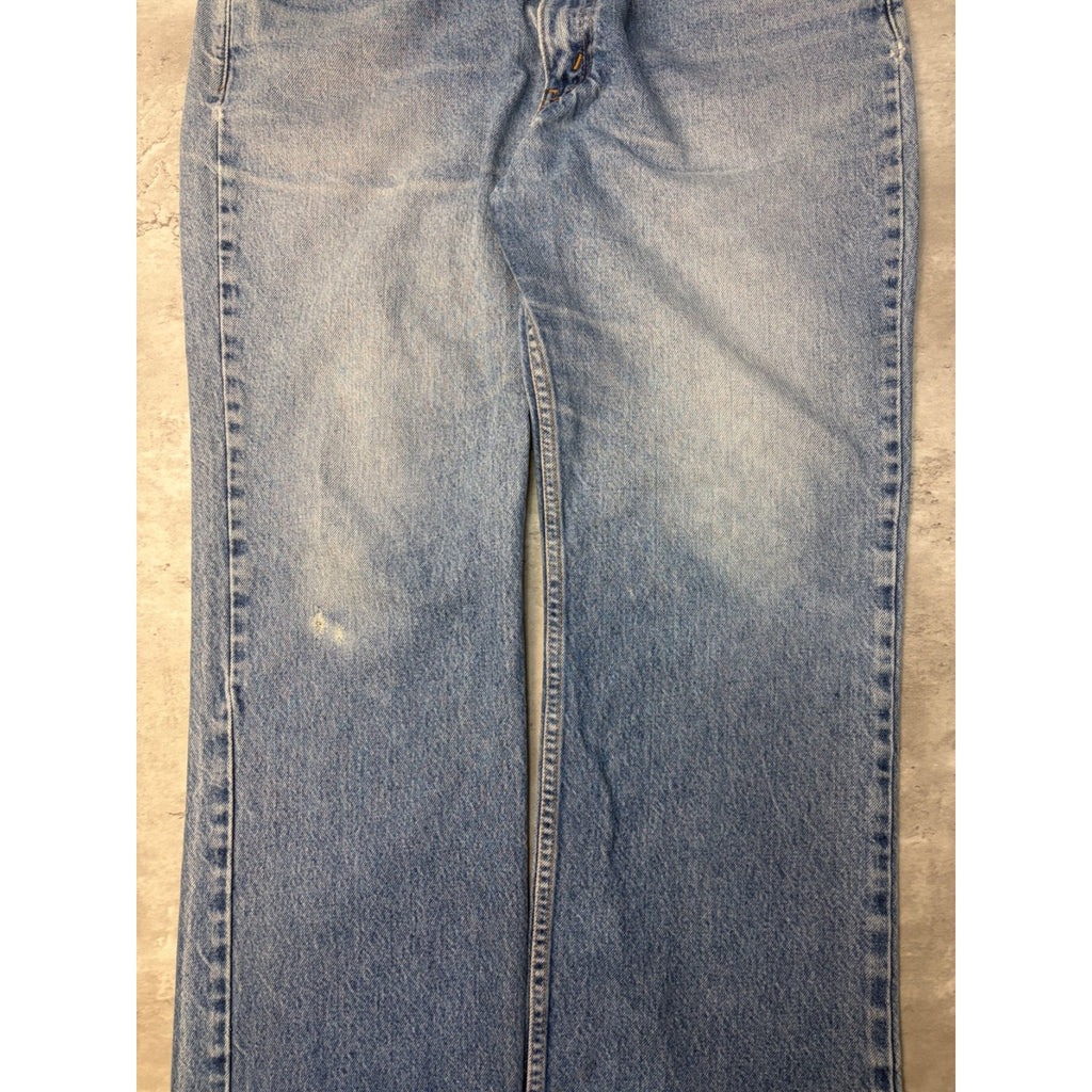 Vintage 90s Levis 517 Red Tab Medium Wash Boot Cut Denim Pants Size 36