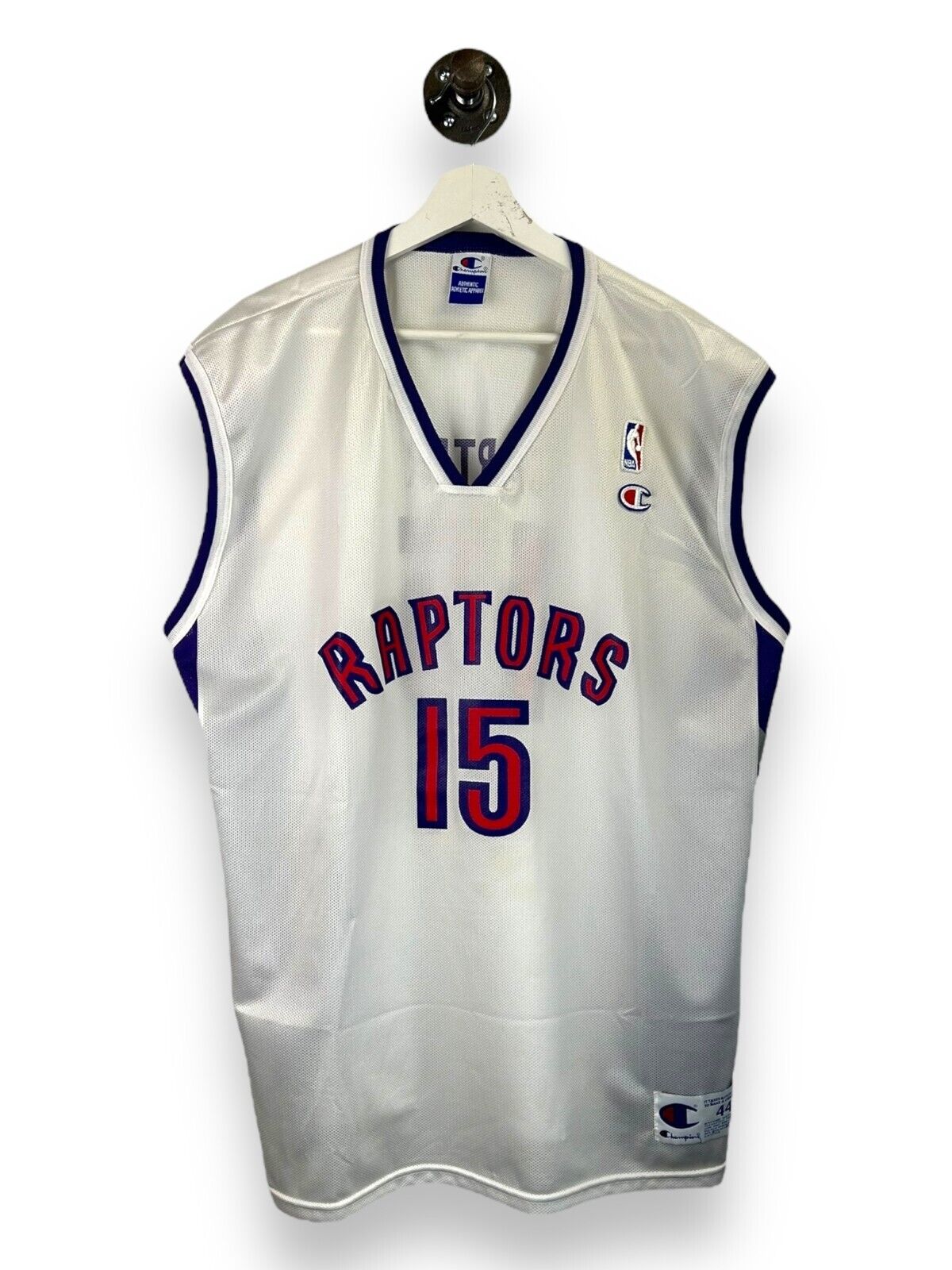 VTG Vince Carter #15 Toronto Raptors NBA Champion Wide Shoulder Jersey Size 44