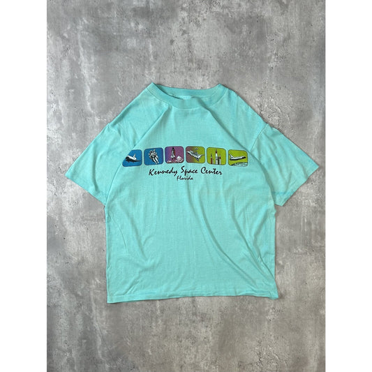 Vintage 90s Kennedy Space Center Florida Destination Graphic T-Shirt Size XL