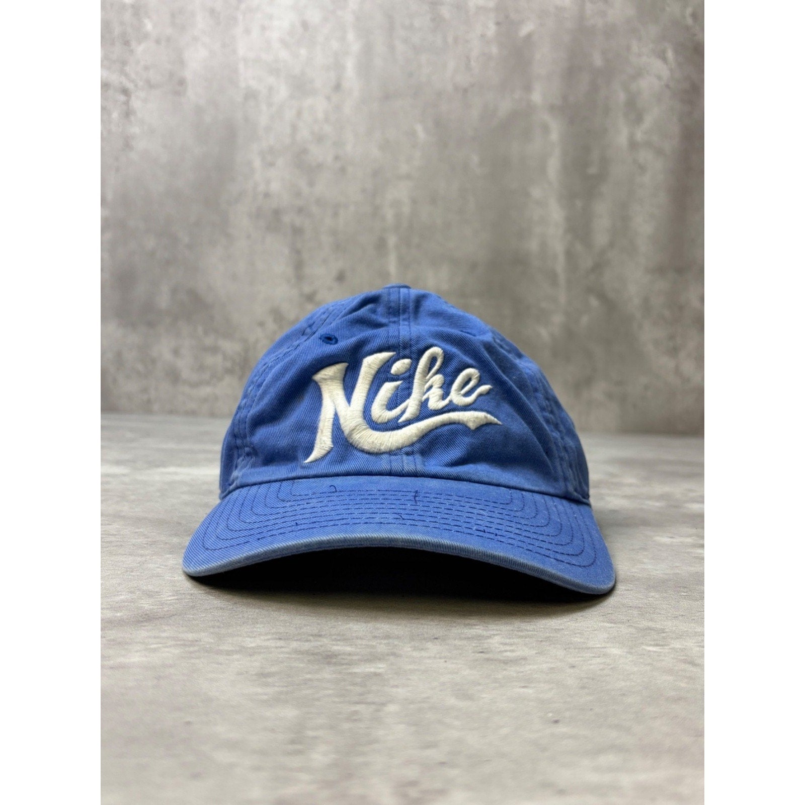 Vintage Nike Embroidered Script Spellout Strapback Hat OSFA
