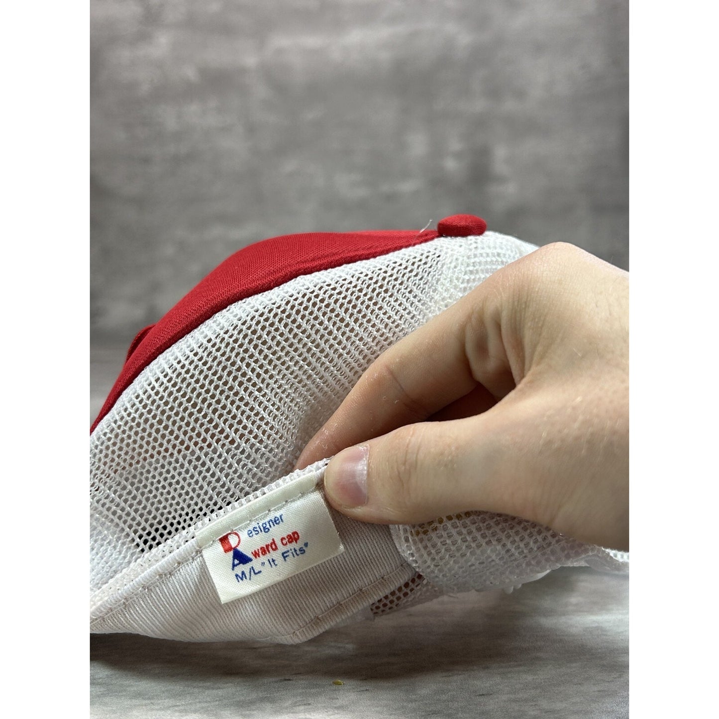 Vintage 1980s Kendall Motor Oil Embroidered Patch Trucker Snapback Hat OSFA Red