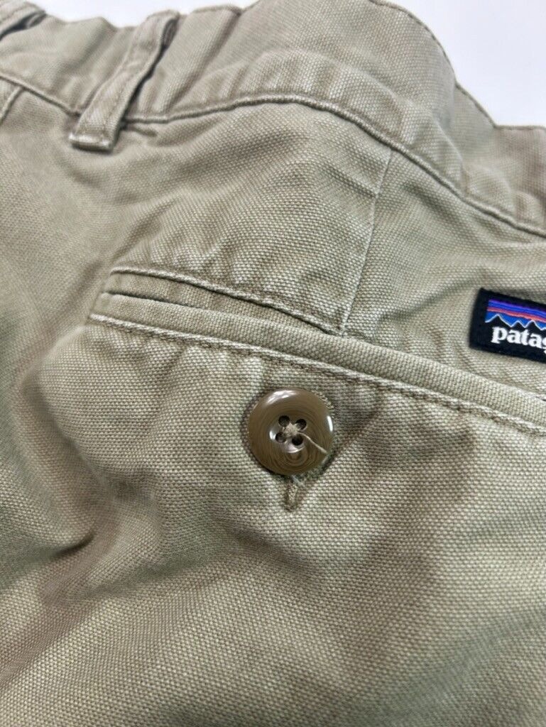 Patagonia Khaki Chino Style Cotton Pants Size 32 Beige