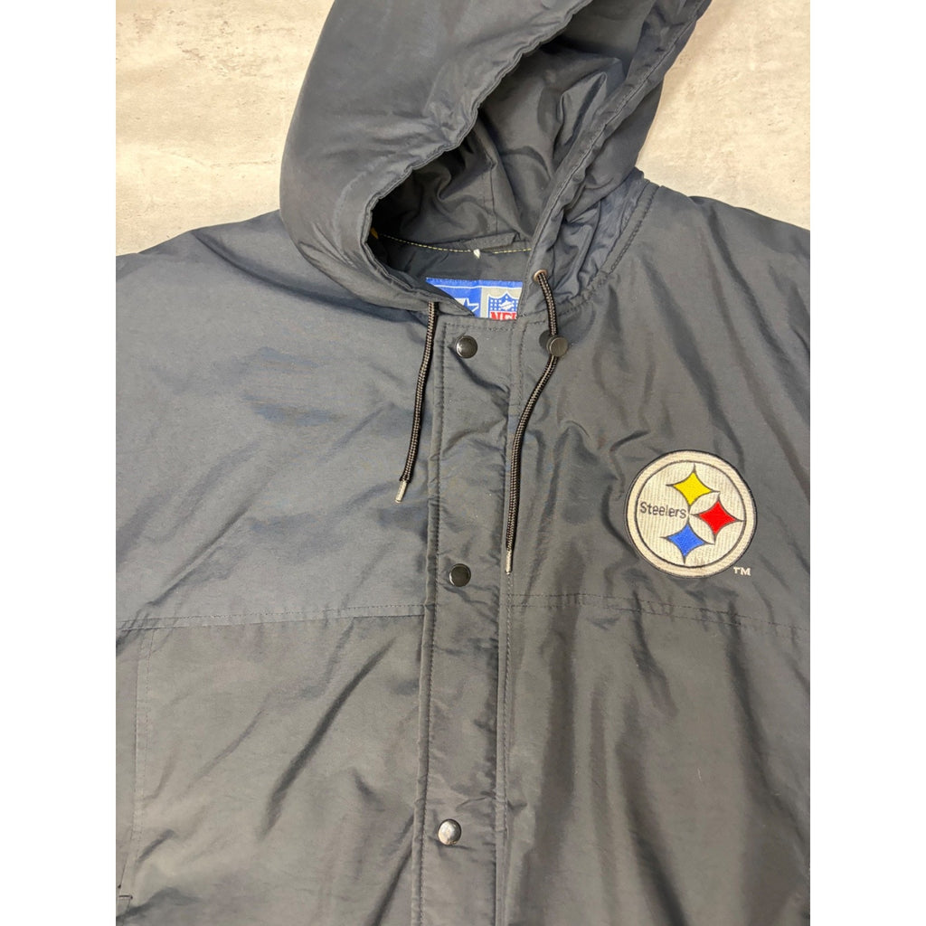 Vintage Pittsburgh Steelers NFL Insulated Starter Bomber Jacket Size