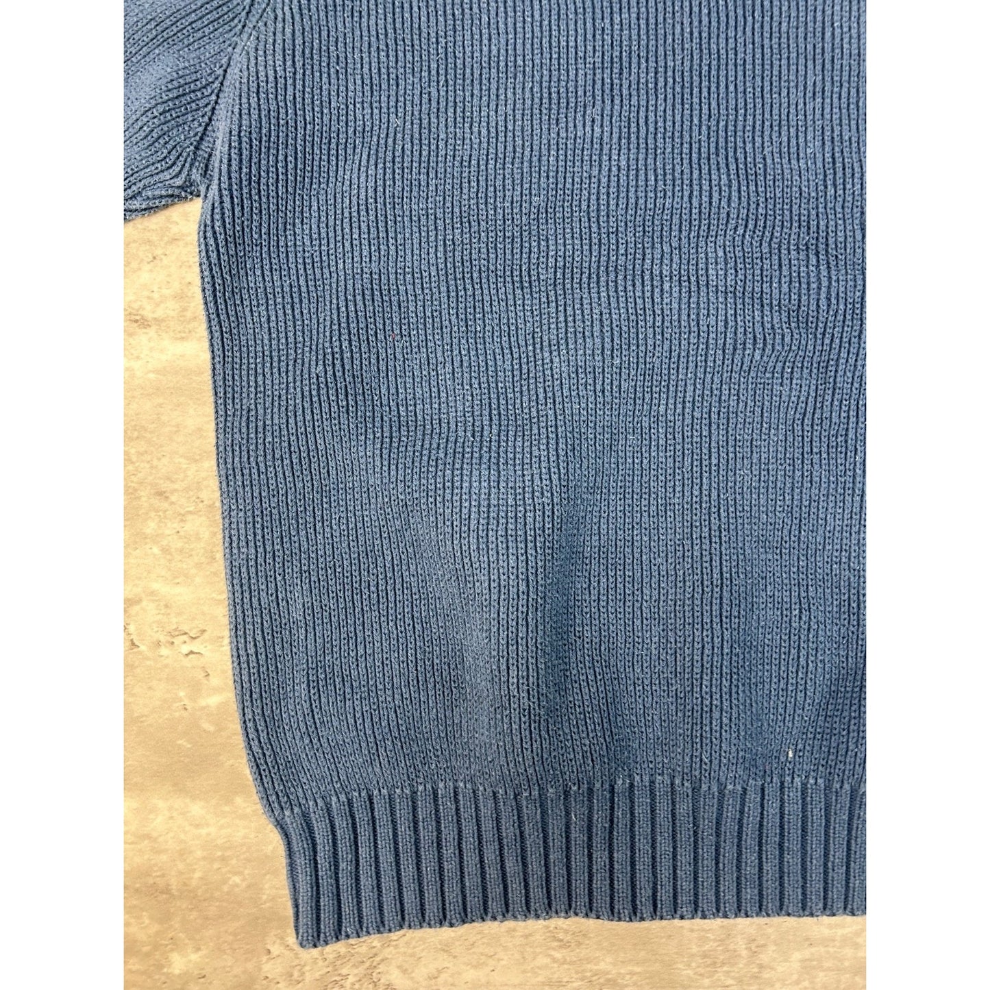 Vintage 90s Eddie Bauer Solid Ribbed Pullover Knit Sweater Size Large