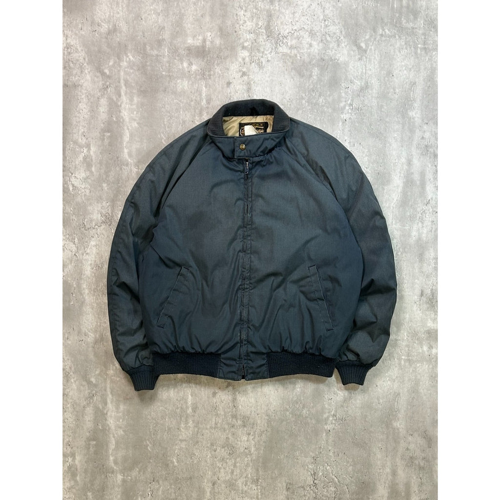 Vintage 80s Eddie Bauer Insulated Full Zip Collared Bomber Jacket Size XL