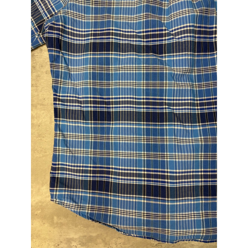 Vintage Polo Ralph Lauren Embroidered Pony Plaid Button Up Shirt Size XL