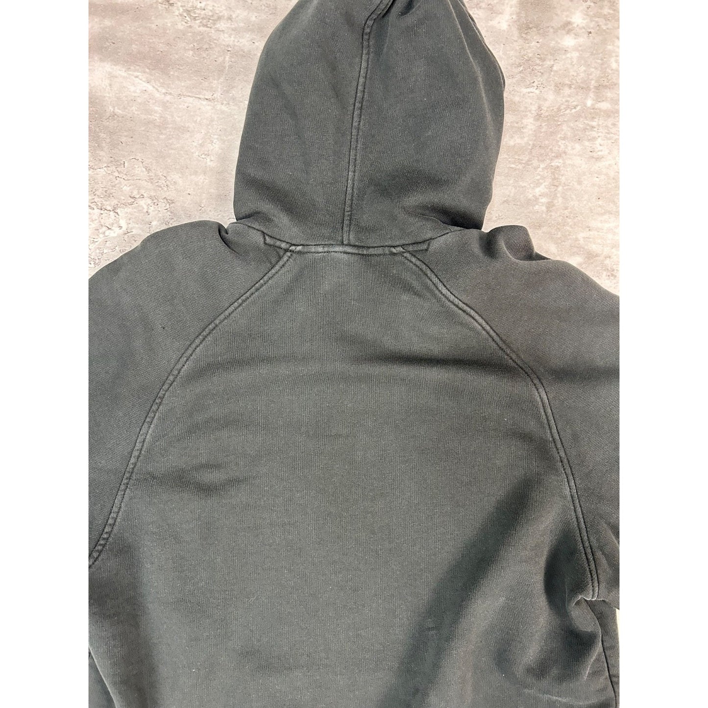 Vintage Nike Embroidered Mini Swoosh Hooded Sweatshirt Size Large Black