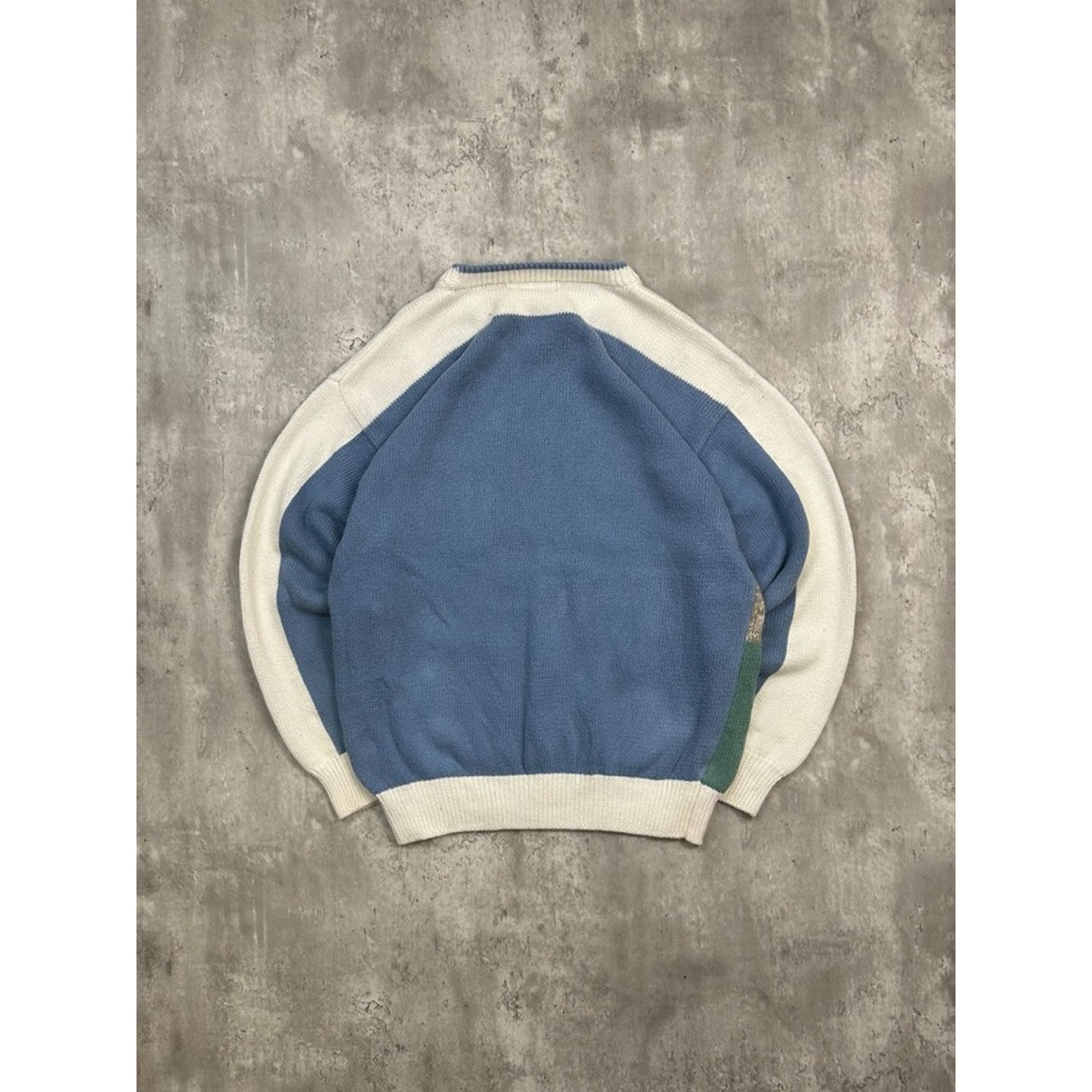 Vintage 90s Par Far Golf Landscape Print Pullover Knit Sweater Size Large