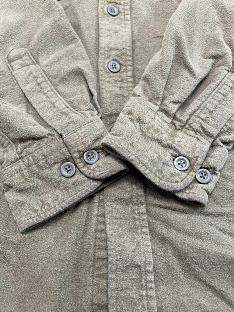 L.L.Bean Double Pocket Long Sleeve Cotton Button Up Shirt Size Large