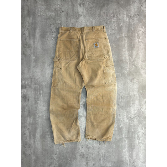 Vintage Carhartt Canvas Workwear Double Knee Carpenter Pants Size 30