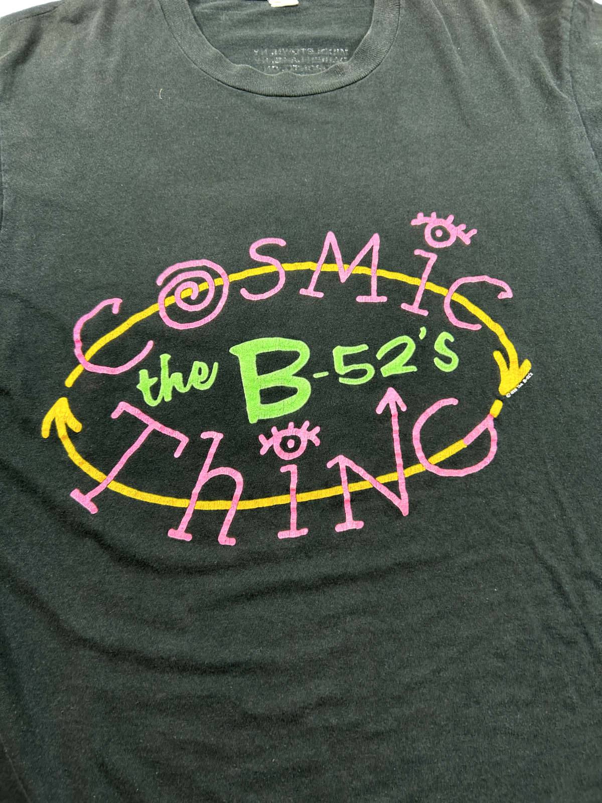 Vintage 1989 The B-52s Cosmic Thing Tour Graphic T-Shirt Size Large