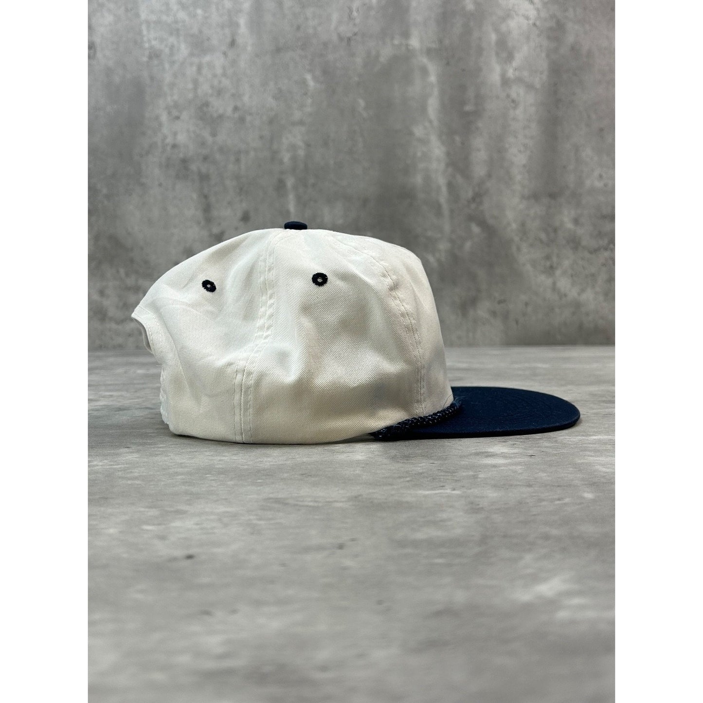 Vintage 90s San Sun Two Tone Blank Snapback Hat OSFA