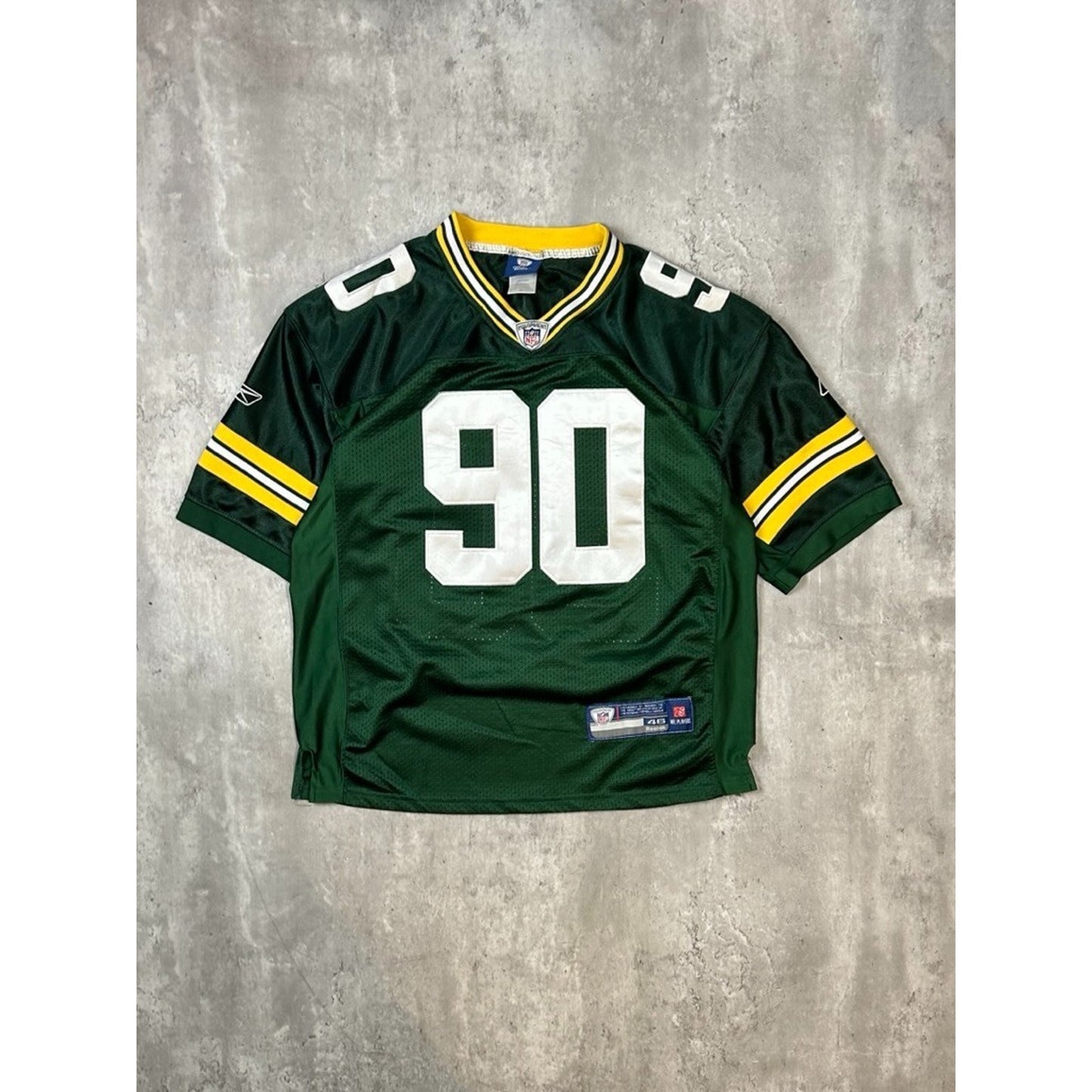 B.J. Raji #90 Green Bay Packers NFL Reebok Football Jersey Size Medium Green