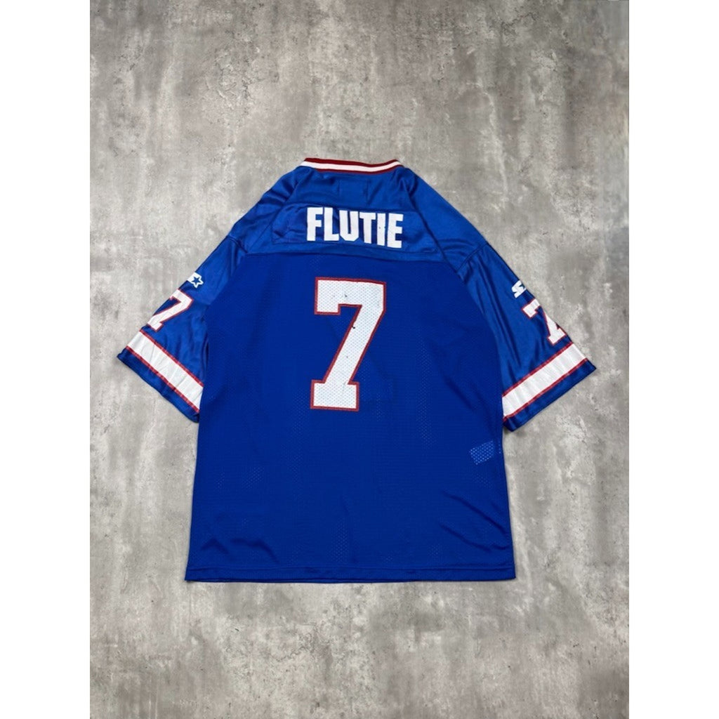 Vintage 90s Doug Flutie #7 Buffalo Bills NFL Starter Football Jersey Size XL
