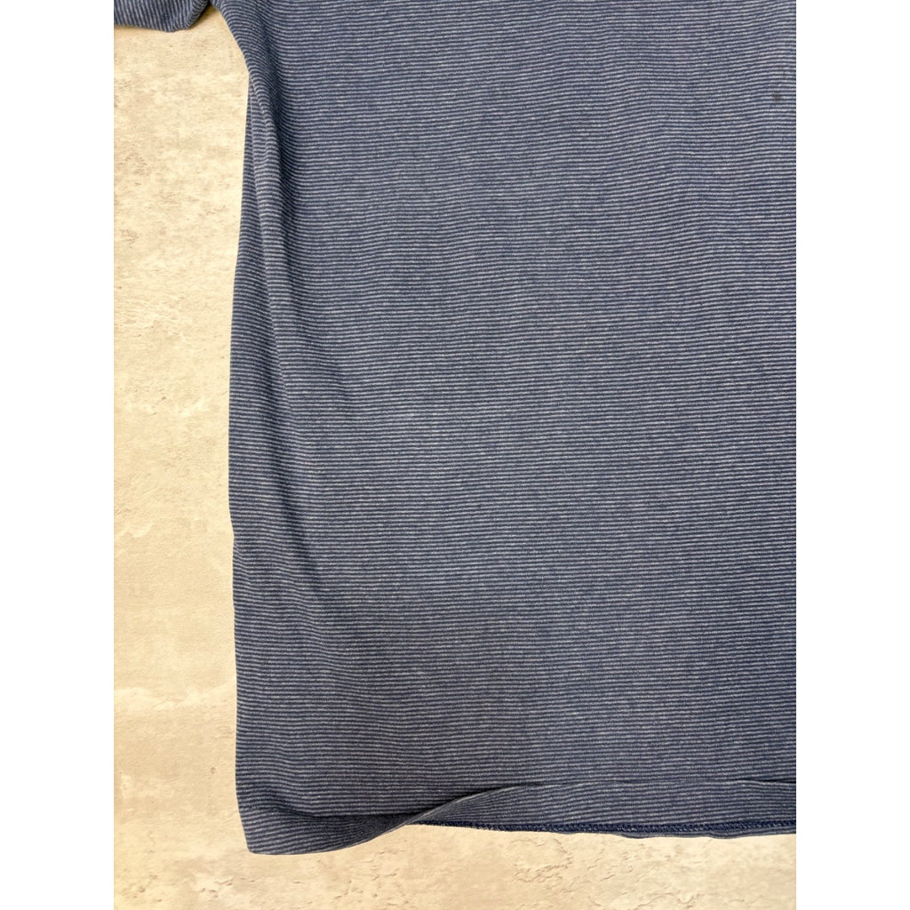 Vintage 1993 Dallas Cowboys NFL Big Graphic Spellout Striped T-Shirt Size Large